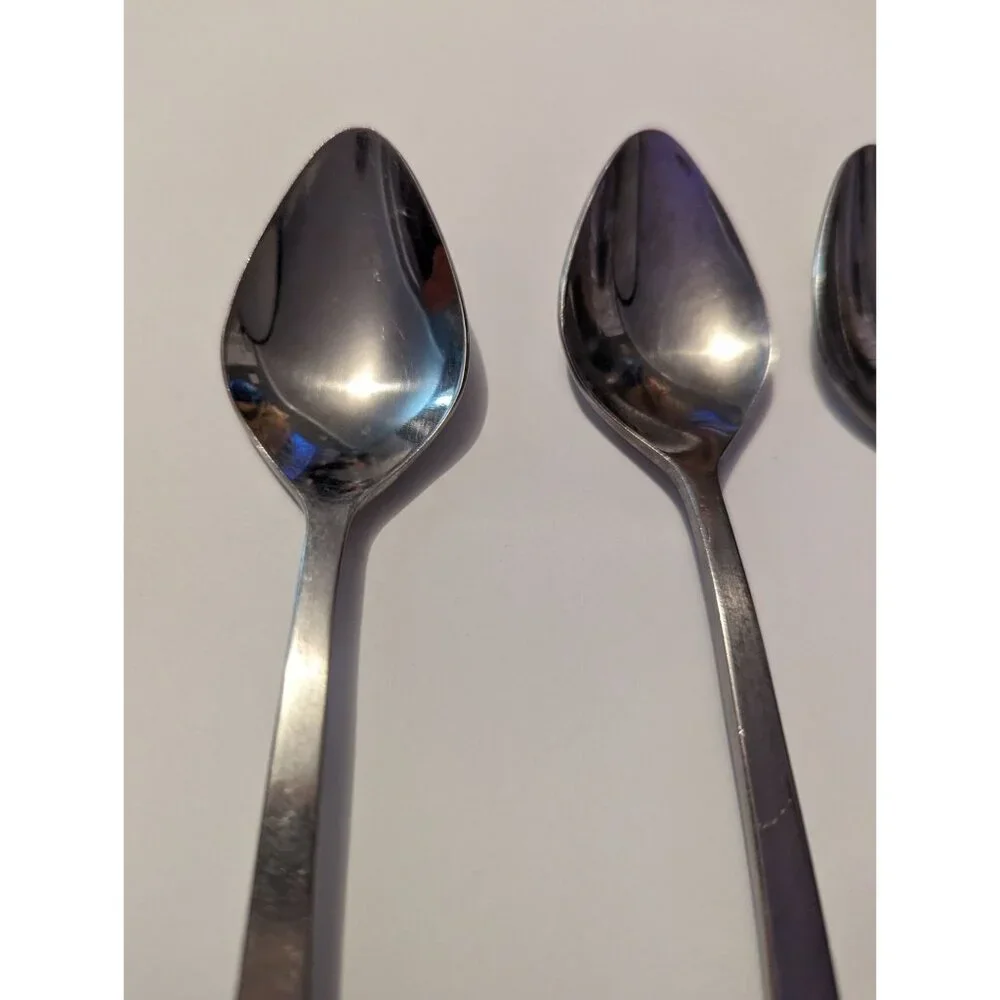 VTG‎ CARLYLE Hong Kong stainless cameo pattern lot 5 teaspoons replacement